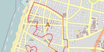 Mapa Białe miasto Tel-awiw-Jafa