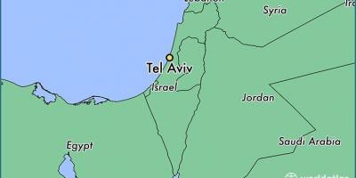 Mapa w Tel Awiwie świata