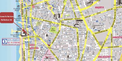 Mapa w Tel Awiwie piesza wycieczka