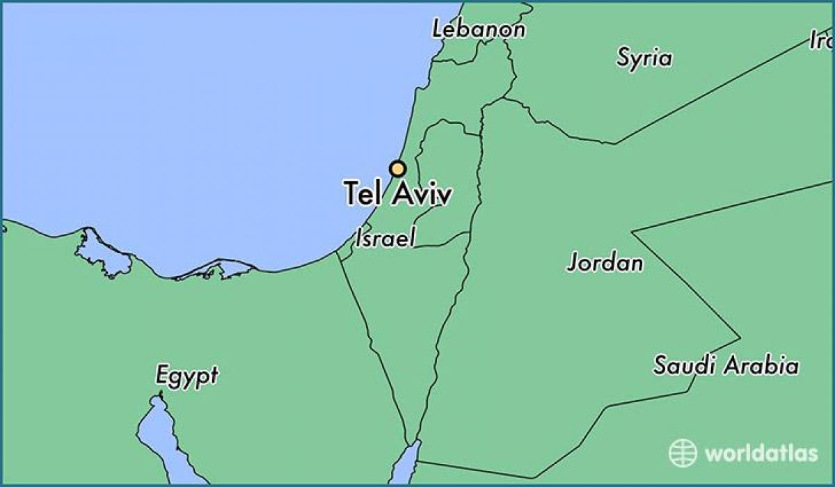 Tel-Aviv na mapie