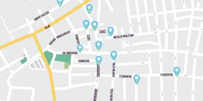 Mapa флорентин Tel awiw-Jafa
